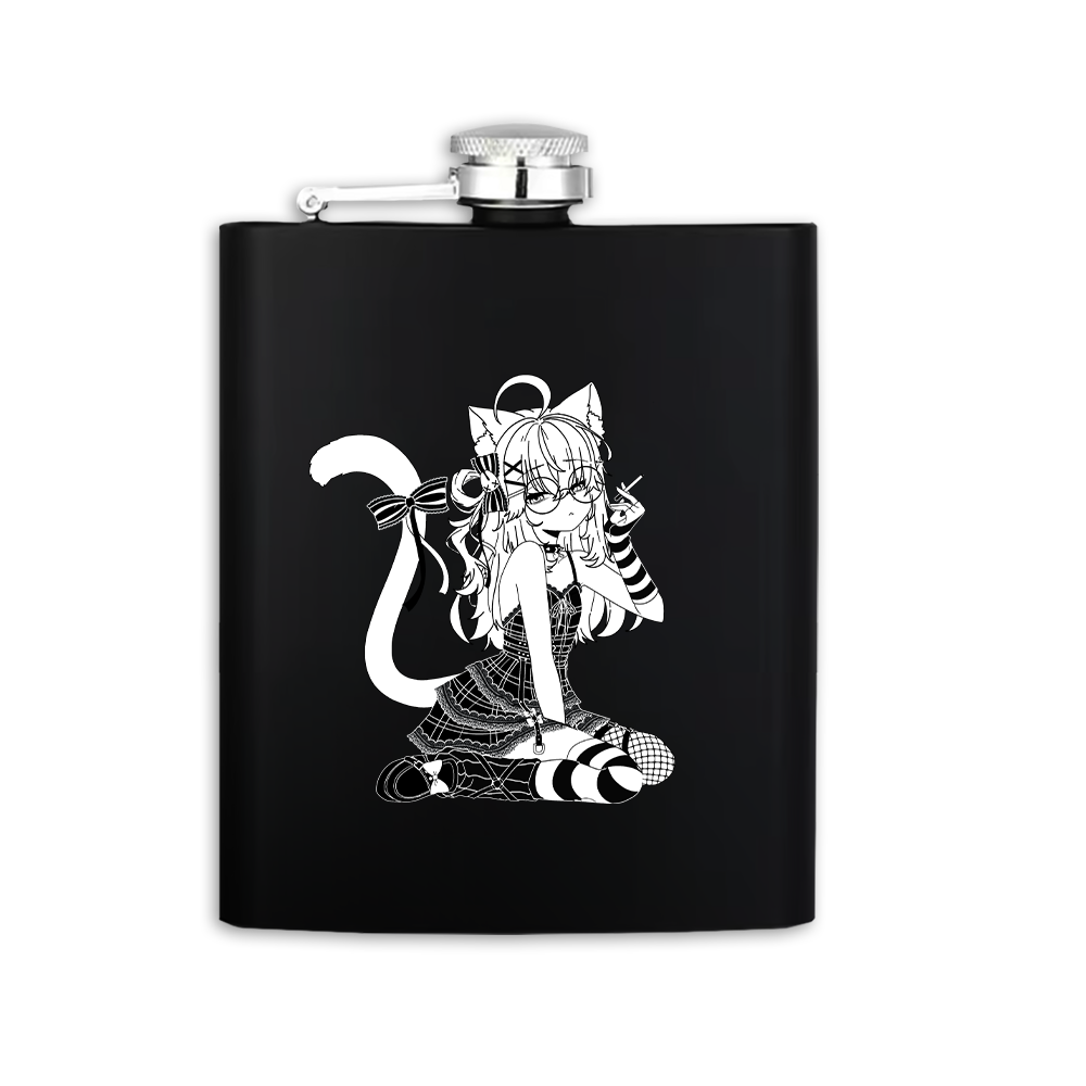 Miniko Mew | Certified Meowlcoholic - Flask