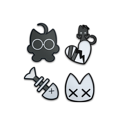Miniko Mew | Emo Enamel Pin Set - Enamel Pins