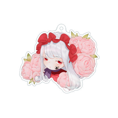 PorcelainMaid | Doll and Roses - Keychain