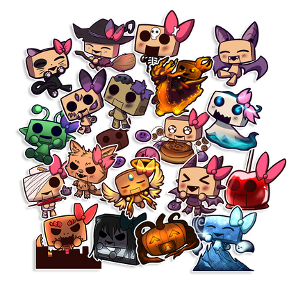 PorcelainMaid | Blockhead Costume Party Bundle - Sticker Pack
