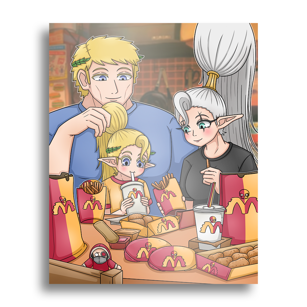 Easty | The Guilliman Family gets MechDonalds - Art Print