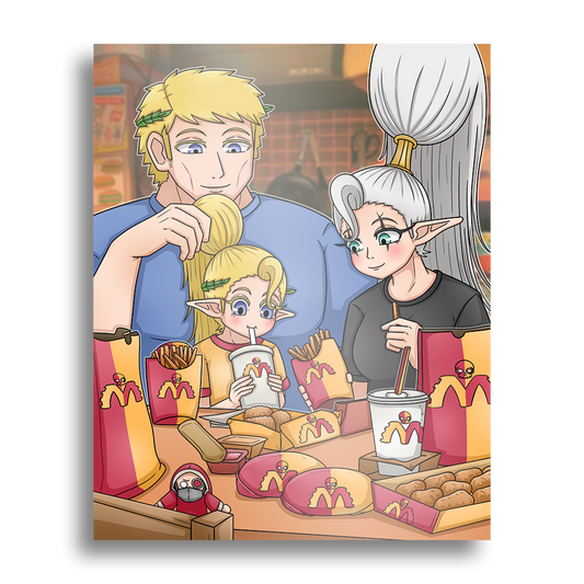 Easty | The Guilliman Family gets MechDonalds - Art Print
