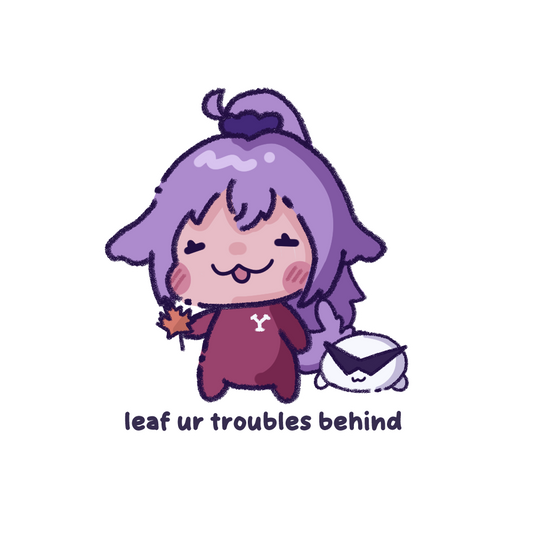 Yewfie | Leaf Ur Troubles - Sticker