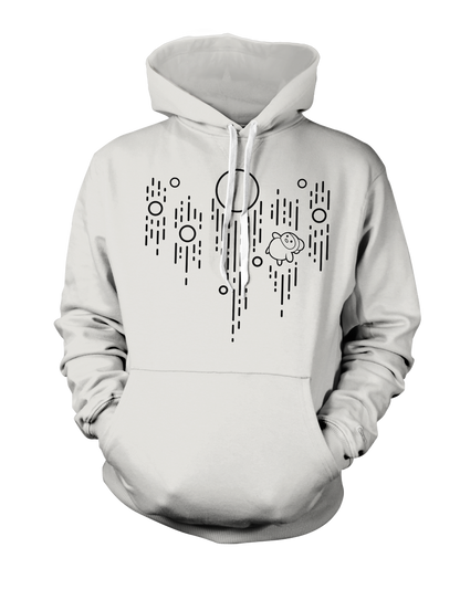 Geef | Space Chicken Hoodie - White