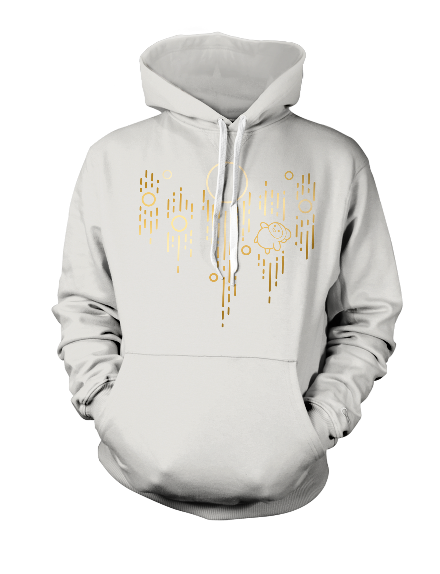 Space Chicken Hoodie - White