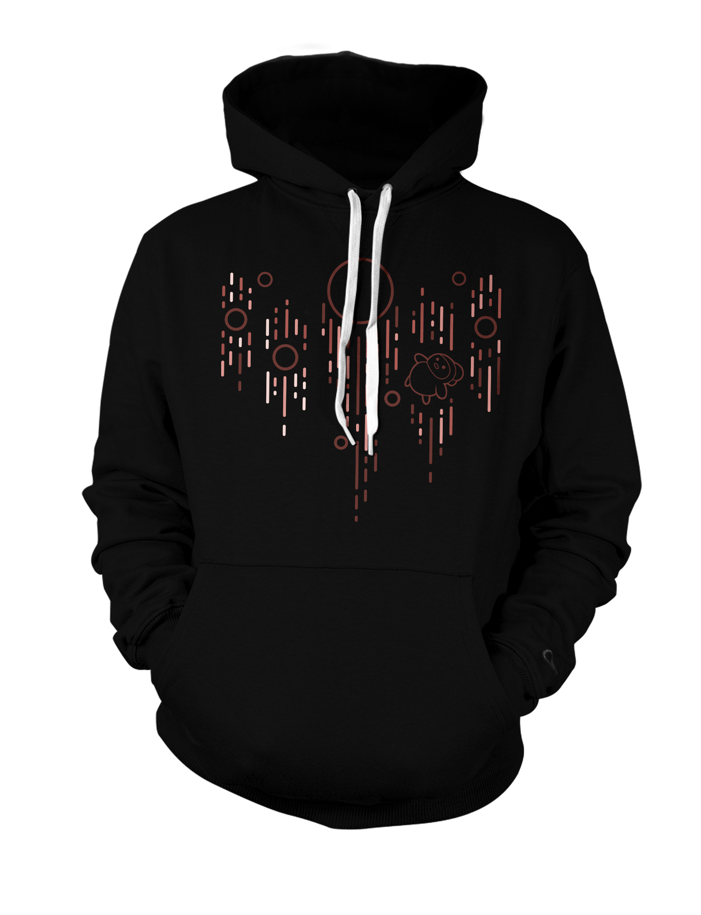 Space Chicken Hoodie - Black