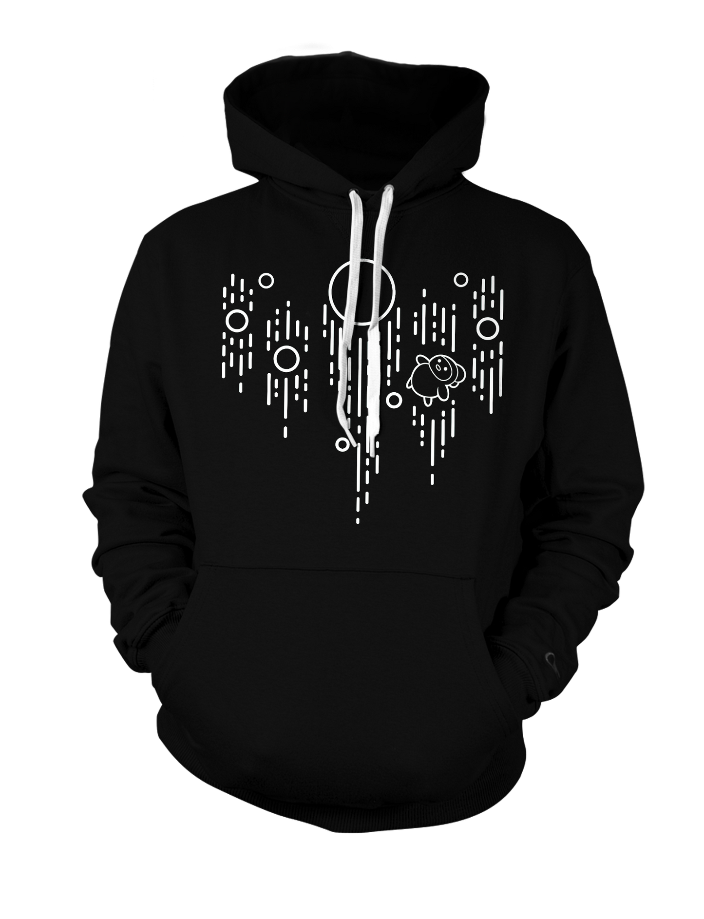 Geef | Space Chicken Hoodie - Black