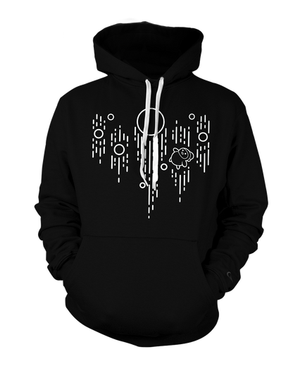 Geef | Space Chicken Hoodie - Black