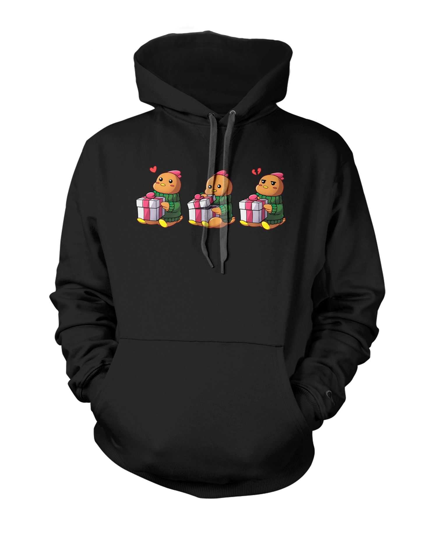 Three Xmas Chickens - Hoodie